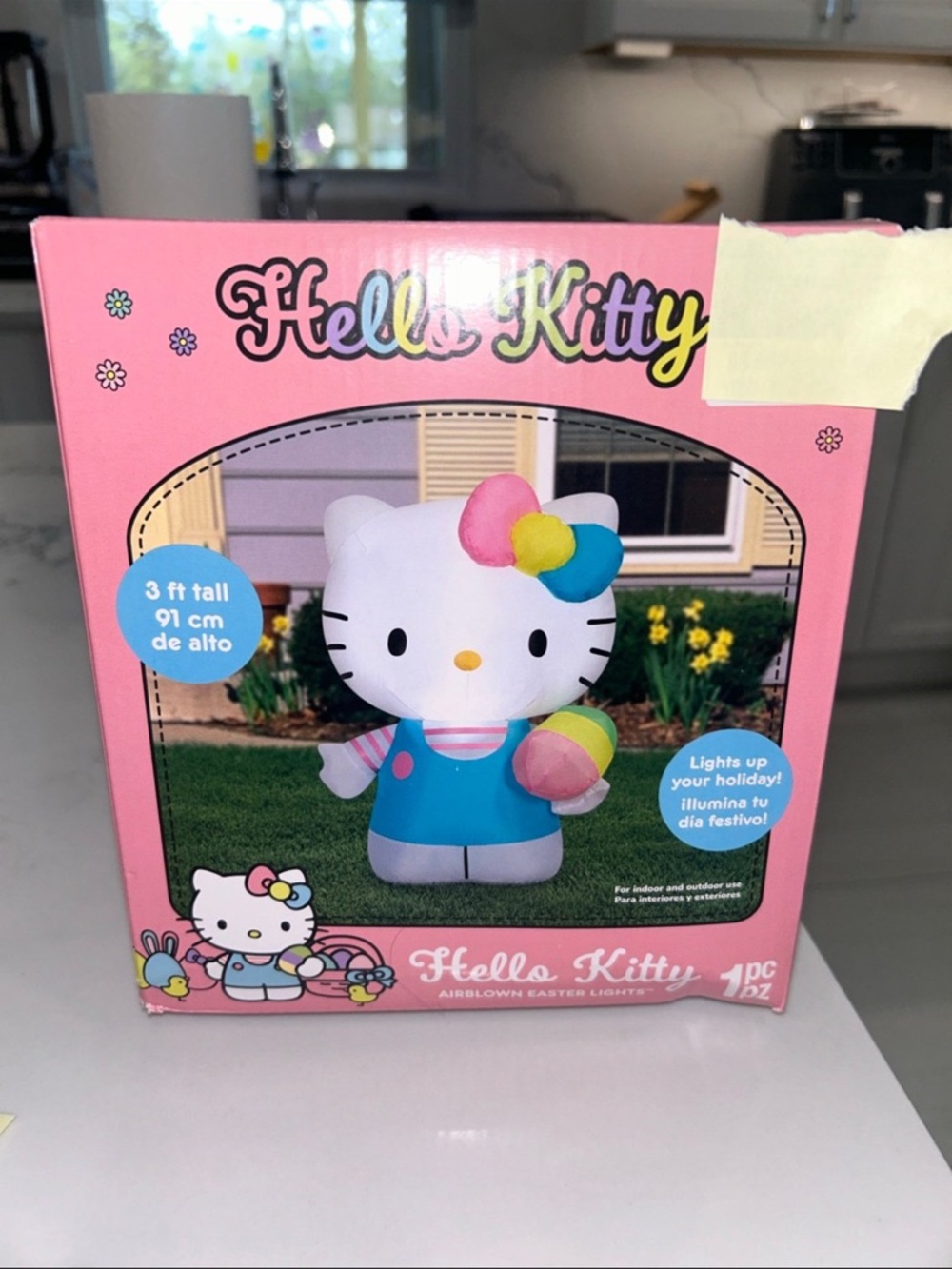 Hello Kitty Easter Inflatable 3 FT Tall